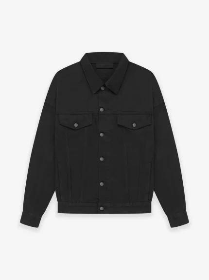 Essentials Denim Black Jacket Jet