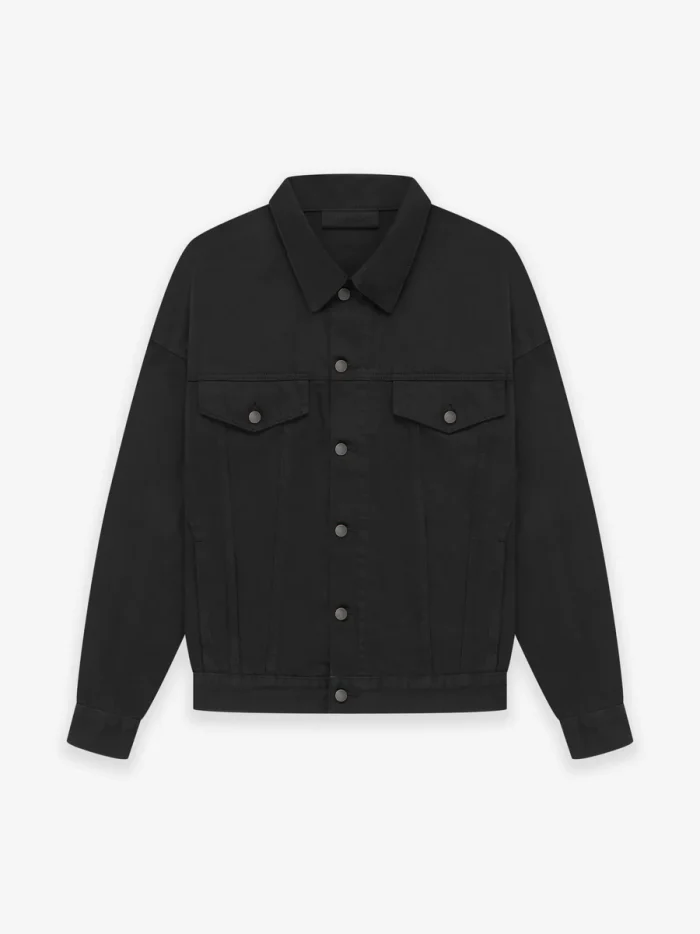 Essentials Denim Black Jacket Jet